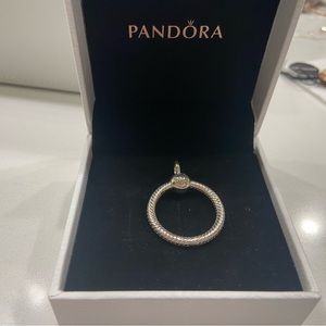 Pandora small sterling silver O ring pendant